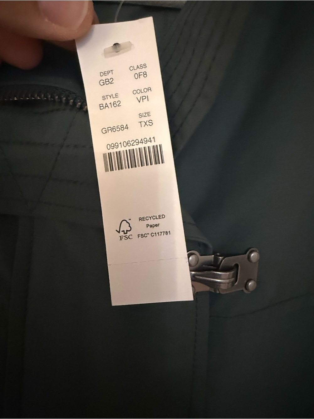 J. Crew Women’s Hooded Anorak Utility Coat Jacket in Dark Green XS - Picture 5 of 5